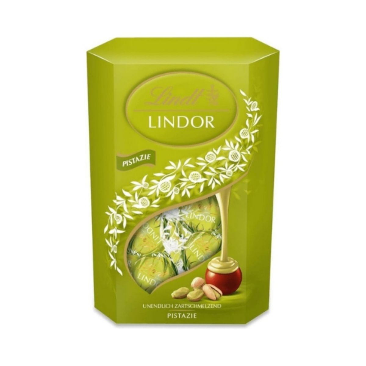 LD 14-LD 200G LINDOR CORNET PISTACHIO - CHOCOLATE SURTIDO CON RELLENO DE PISTACHIO - LINDT.Y.SPRUNGLI - Compralo en Calvbrunnen