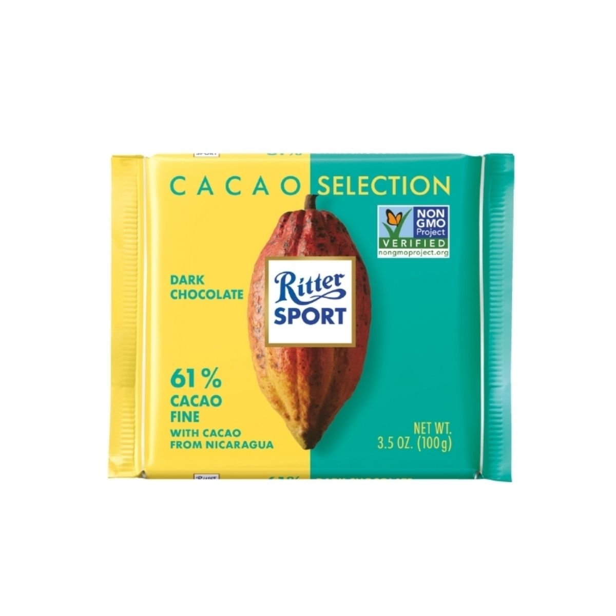 RS 337-RS 100G FINE FROM NICARAGUA 61% - CHOCOLATE OSCURO AL 61% DE NICARAGUA - RITTER.SPORT - Compralo en Calvbrunnen