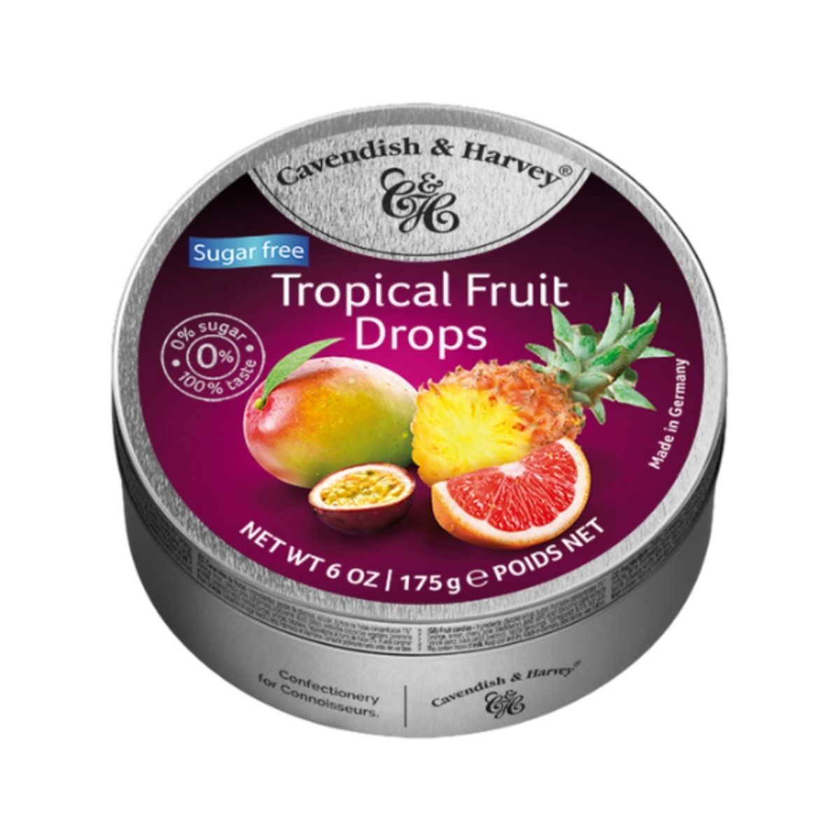 CH 09-CH SUGAR FREE TROPICAL FRUIT DROPS - DULCES DE FRUTAS SIN AZÚCAR - CAVENDISH.Y.HARVEY - Compralo en Calvbrunnen