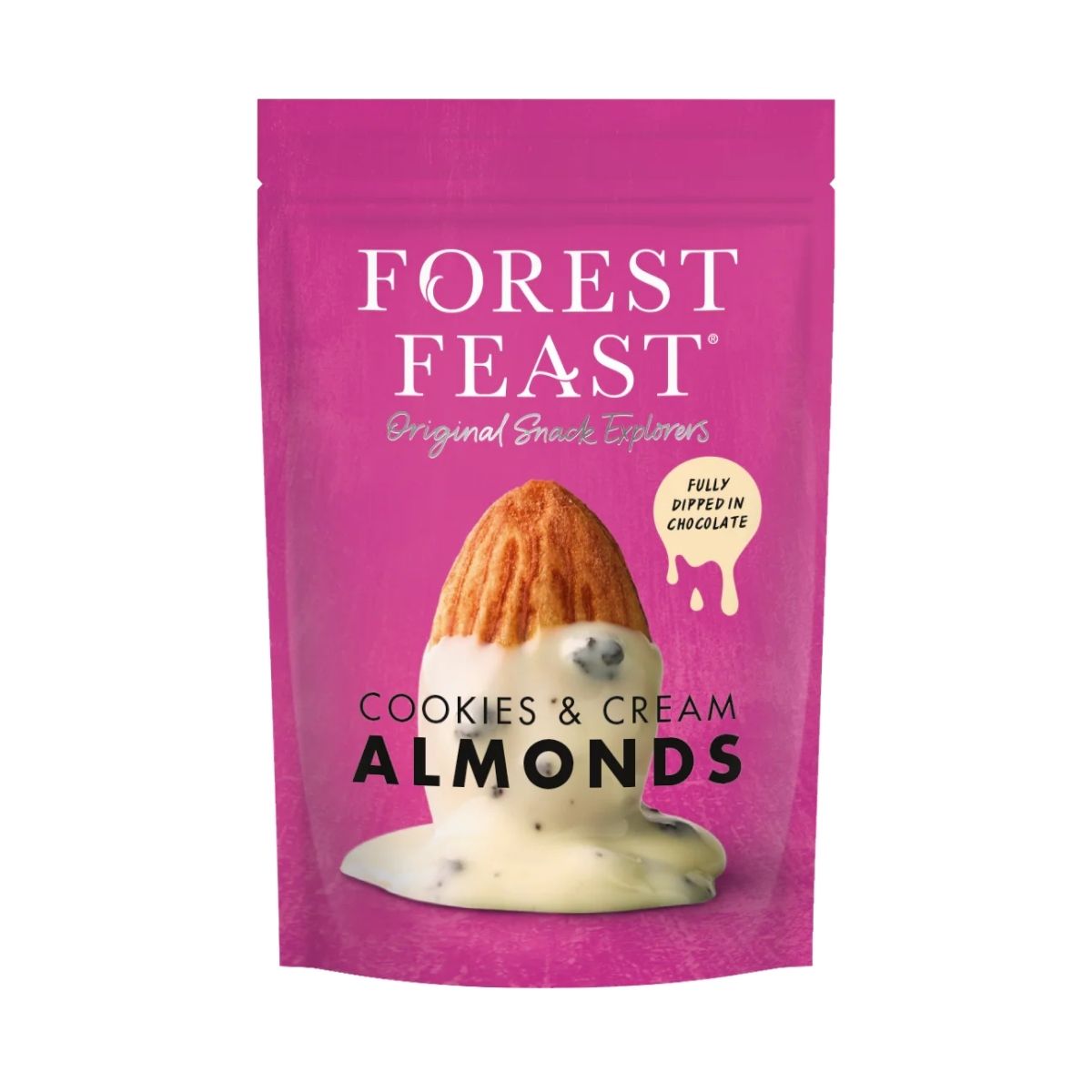 FO 15-FO 120G COOKIES & CREAM ALMONDS - ALMENDRAS CON CHOCOLATE BLANCO Y GALLETA - FOREST.FEAST - Compralo en Calvbrunnen