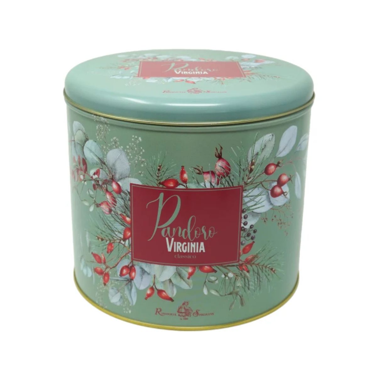 AV 06-AV LOW BAKE PANETTONE IN GREEN BON-BOM WRAP - PANETTONE EN EMPAQUE DE DULCE - AMARETTI.VIRGINIA - Compralo en Calvbrunnen