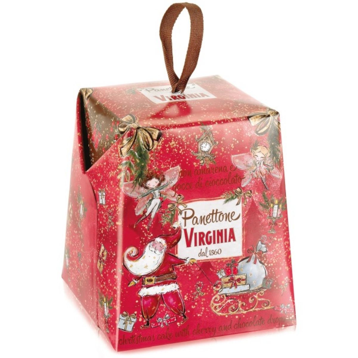 AV 10-AV 100G MINI PANETTONE WITH CHERRY & CHOCOLATE DROPS - MINI PANETTONE CON CEREZA Y CHOCOLATE - AMARETTI.VIRGINIA - Compralo en Calvbrunnen