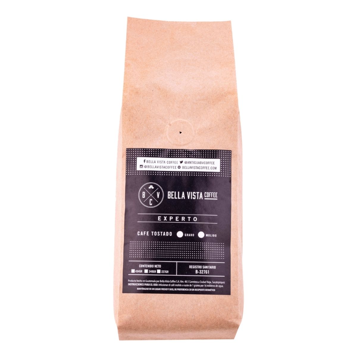 ZZ BV-01-CAFÉ DE EXPORTACIÓN EXPERTO DE ANTIGUA GUATEMALA EN BOLSA BIOTRÉ 16 ONZ - BELLA.VISTA - Compralo en Calvbrunnen