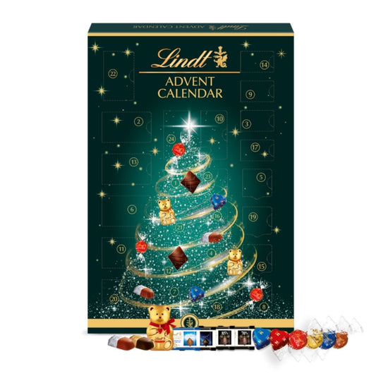 LD 09W-LD 221G CHRISTMAS TREE ADVENT CALENDAR - CALENDARIO DE ADVIENTO DE CHOCOLATES - LINDT.Y.SPRUNGLI - Compralo en Calvbrunnen