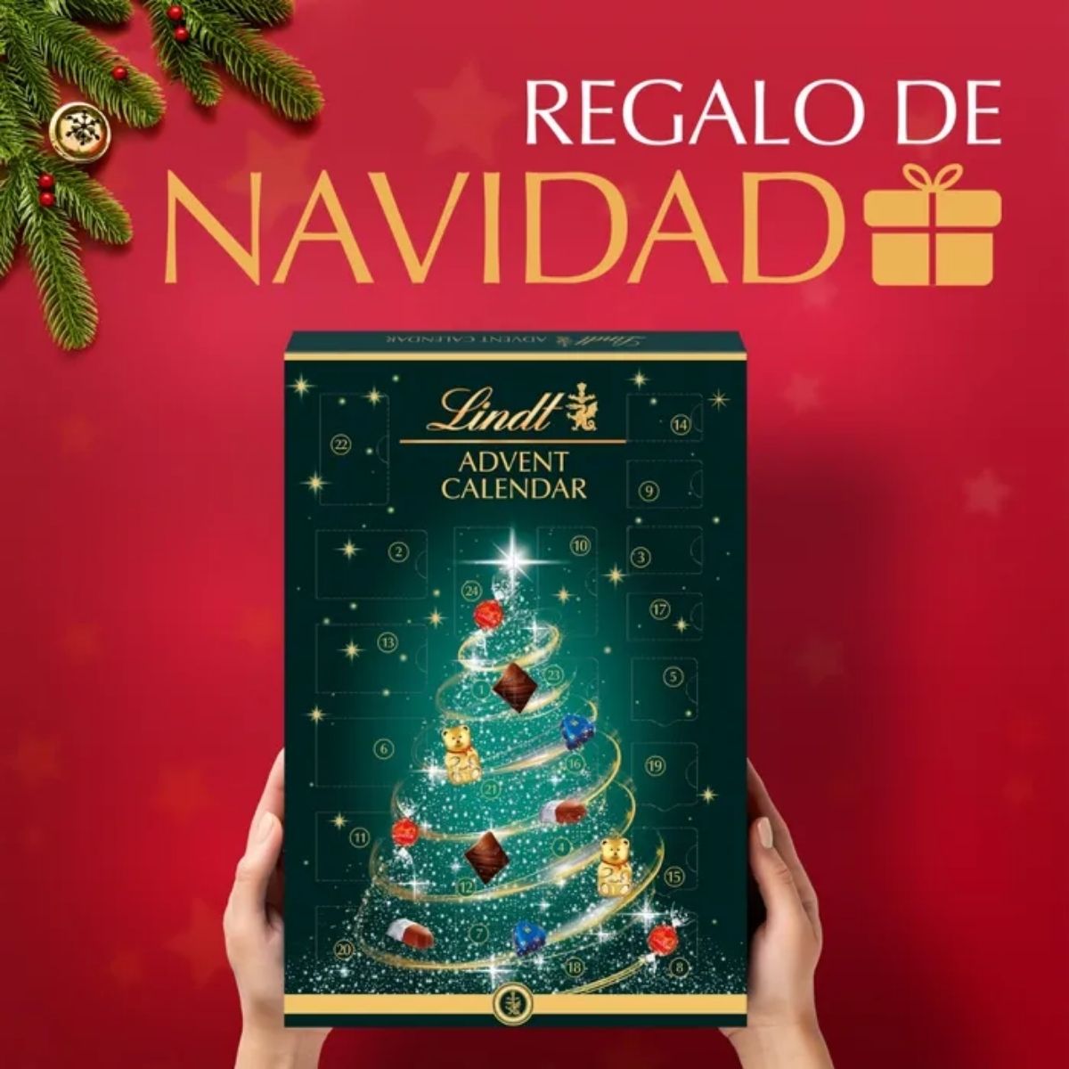 LD 09W-LD 221G CHRISTMAS TREE ADVENT CALENDAR - CALENDARIO DE ADVIENTO DE CHOCOLATES