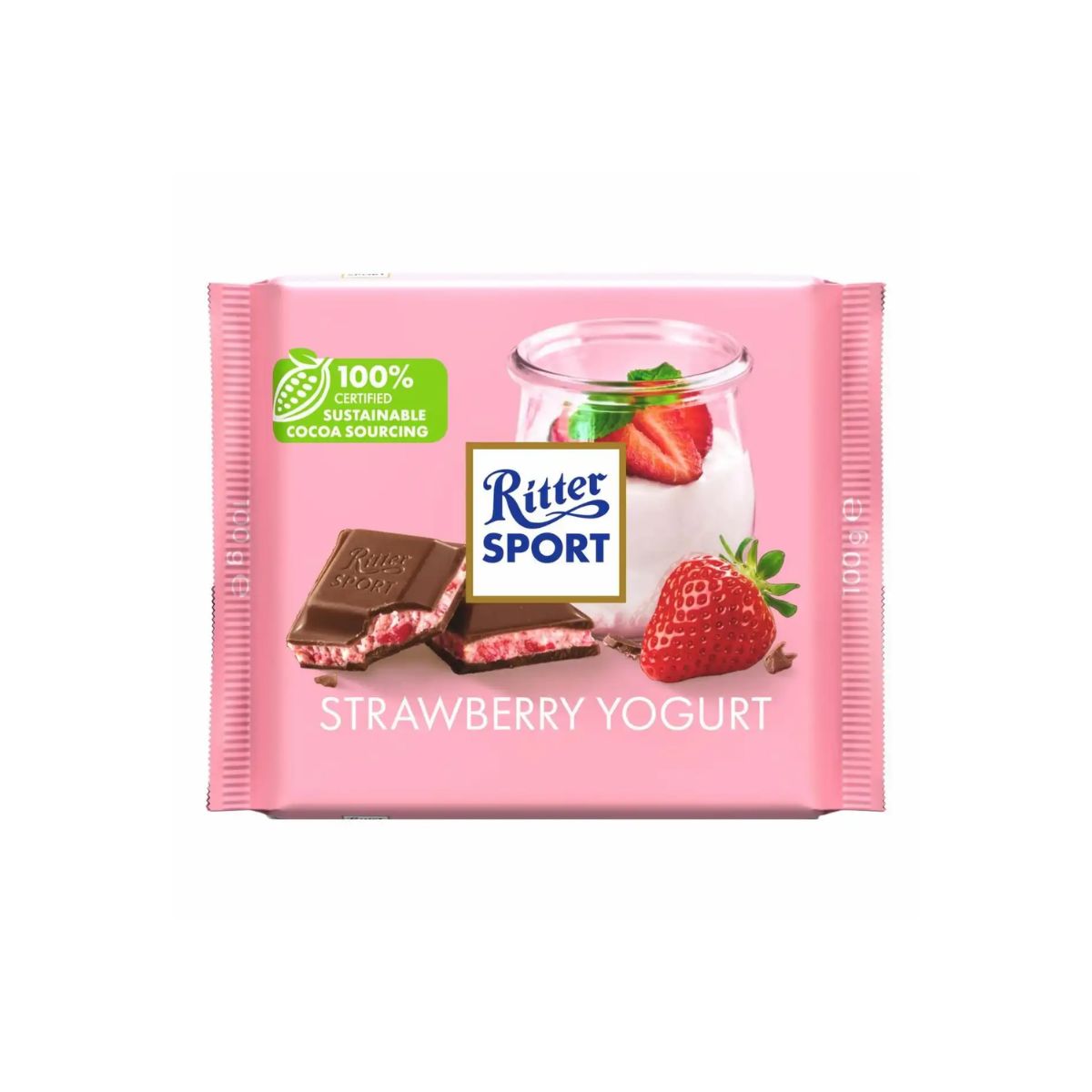 RS 211-RS 100G STRAWBERRY YOGURT - CHOCOLATE CON YOGURT DE FRESA - RITTER.SPORT - Compralo en Calvbrunnen