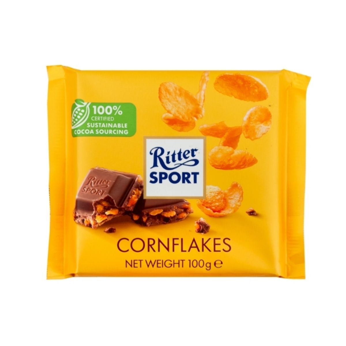 RS 226-RS CORNFLAKES - CHOCOLATE CON CORNFLAKES - RITTER.SPORT - Compralo en Calvbrunnen