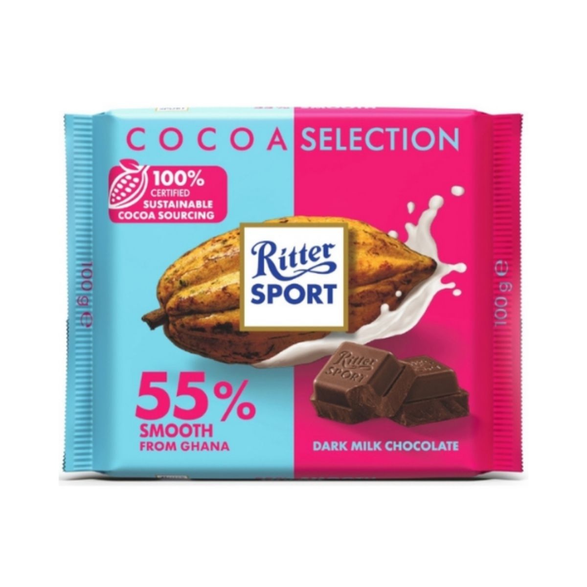 RS 339-RS 100G SMOOTH FROM GHANA 55% - CHOCOLATE AL 55% DE GHANA - RITTER.SPORT - Compralo en Calvbrunnen