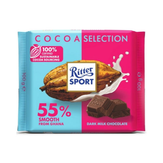 RS 339-RS 100G SMOOTH FROM GHANA 55% - CHOCOLATE AL 55% DE GHANA - RITTER.SPORT - Compralo en Calvbrunnen