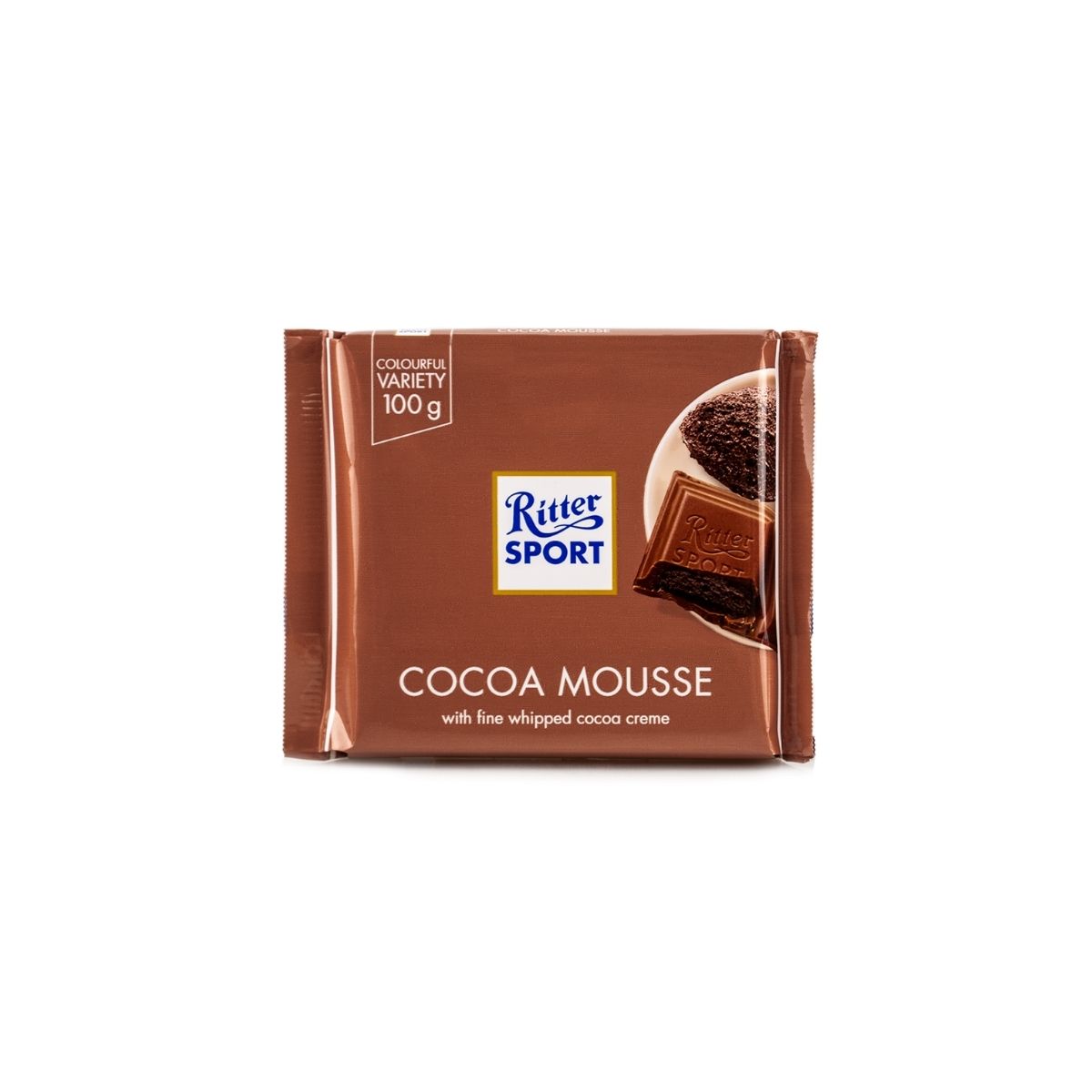 RS 229-RS COCOA MOUSSE - CHOCOLATE CON RELLENO DE MOUSSE DE CHOCOLATE - RITTER.SPORT - Compralo en Calvbrunnen