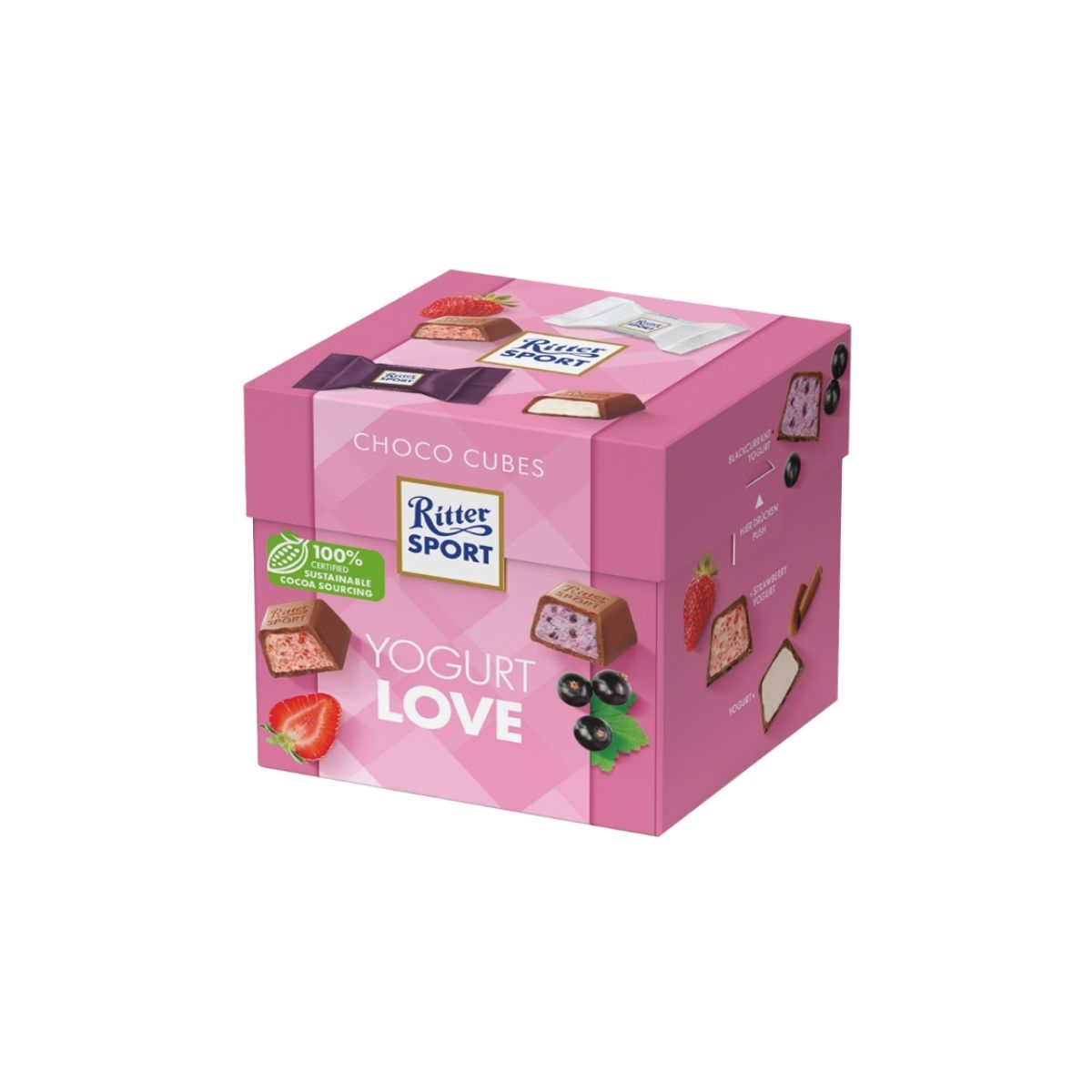 RS 411-RS COLORFUL SELECTION CHOCO CUBES YOGURT LOVE - CAJA CON VARIEDAD DE CHOCOLATES POR UNIDAD - RITTER.SPORT - Compralo en Calvbrunnen