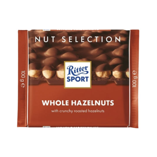 RS 215-RS WHOLE HAZELNUT - CHOCOLATE CON AVELLANAS - RITTER.SPORT - Compralo en Calvbrunnen