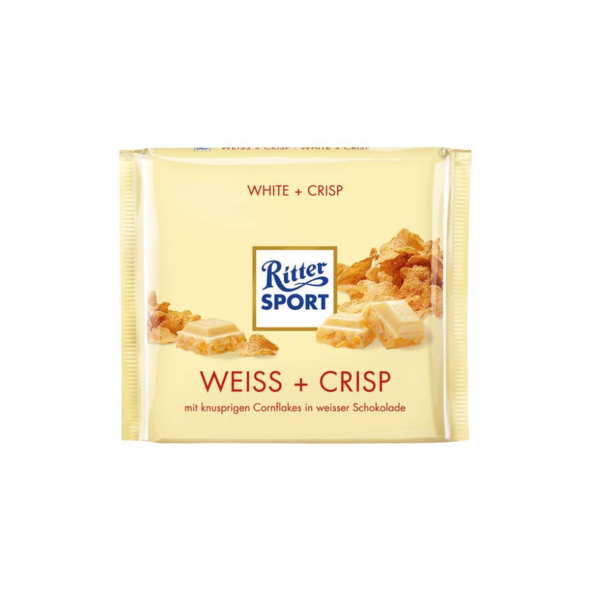 RS 217-RS WHITE CRISP - CHOCOLATE BLANCO CON CORNFLAKES - RITTER.SPORT - Compralo en Calvbrunnen