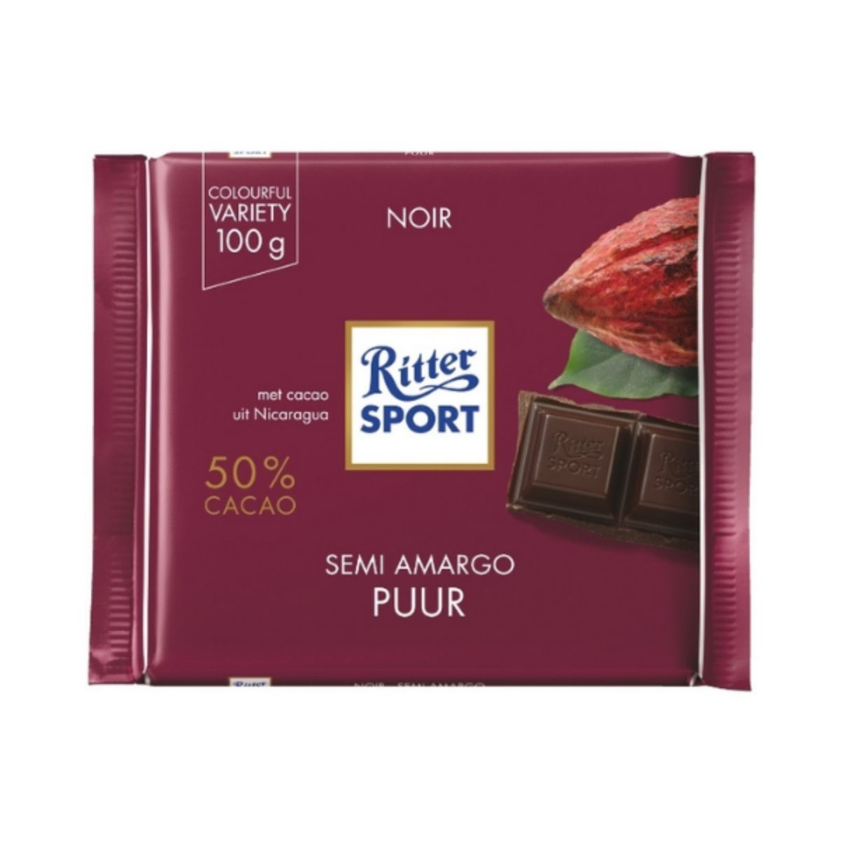 RS 218-RS DARK CHOCOLATE - CHOCOLATE OSCURO - RITTER.SPORT - Compralo en Calvbrunnen