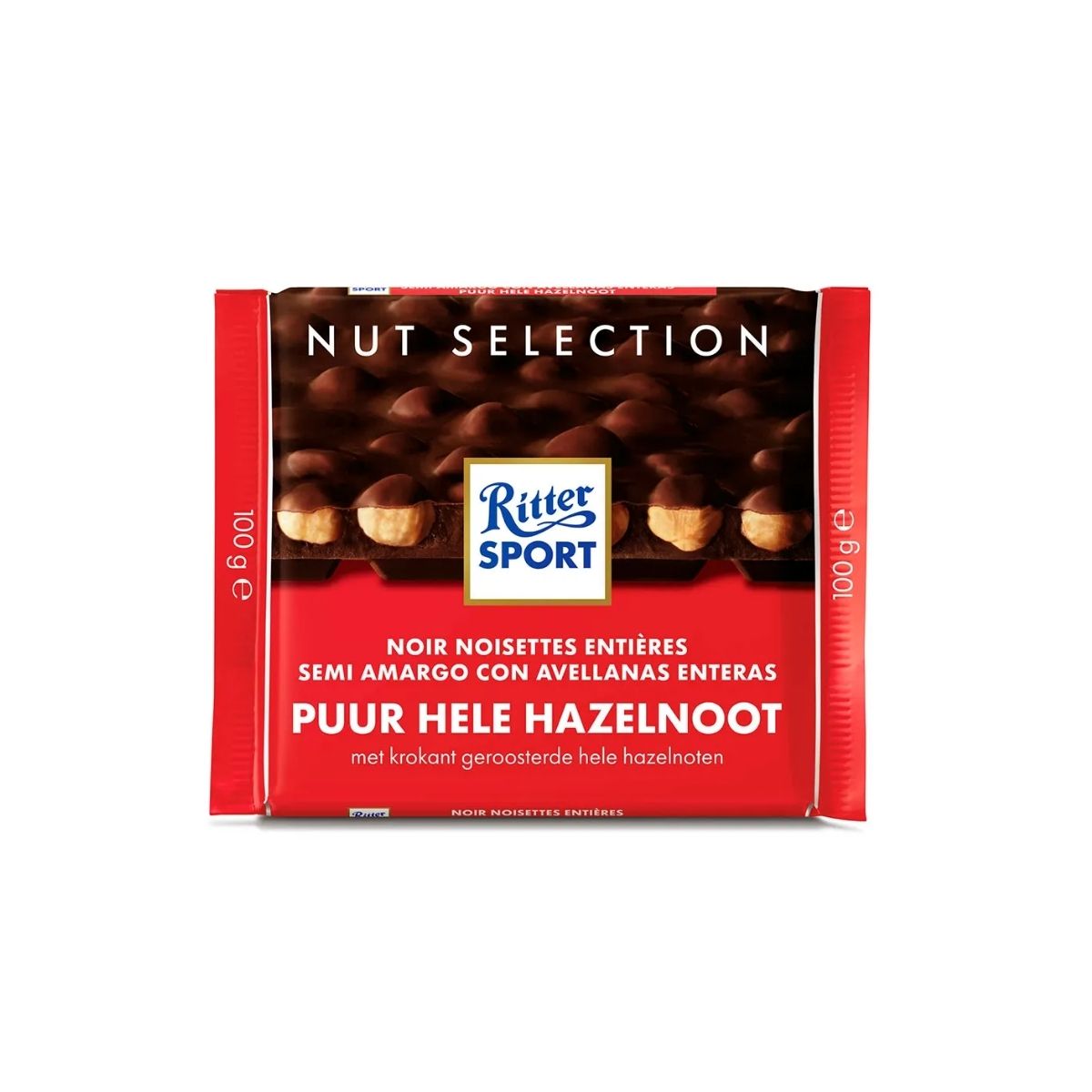 RS 334-RS DARK WHOLE HAZELNUT - CHOCOLATE OSCURO CON AVELLANAS - RITTER.SPORT - Compralo en Calvbrunnen