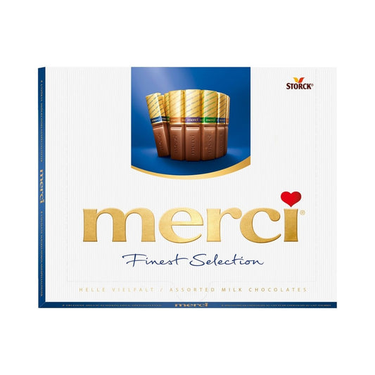 ST 05-ST 250G MERCI FINEST SELECTION - 4 VARIEDADES DE CHOCO DE LECHE - STORCK - Compralo en Calvbrunnen