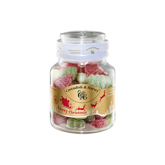CH 01W-CH MERRY CHRISTMAS JAR - DULCES NAVIDEÑOS DE CEREZA Y MANZANA VERDA - CAVENDISH.Y.HARVEY - Compralo en Calvbrunnen
