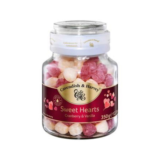 CH 30-CH HEART JARS - DULCES EN FORMA DE CORAZÓN SABOR VAINILLA Y FRAMBUESA - CAVENDISH.Y.HARVEY - Compralo en Calvbrunnen