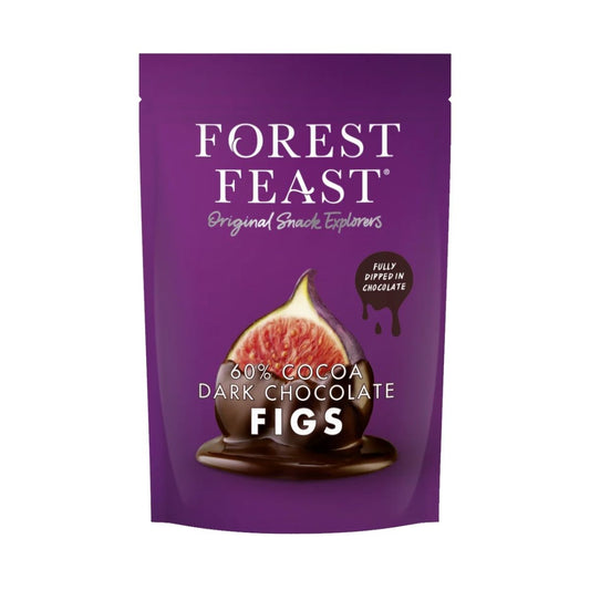 FO 03-FO 140G DARK CHOCOLATE DIPPED FIGS - HIGOS BAÑADOS EN CHOCOLATE OSCURO - FOREST.FEAST - Compralo en Calvbrunnen