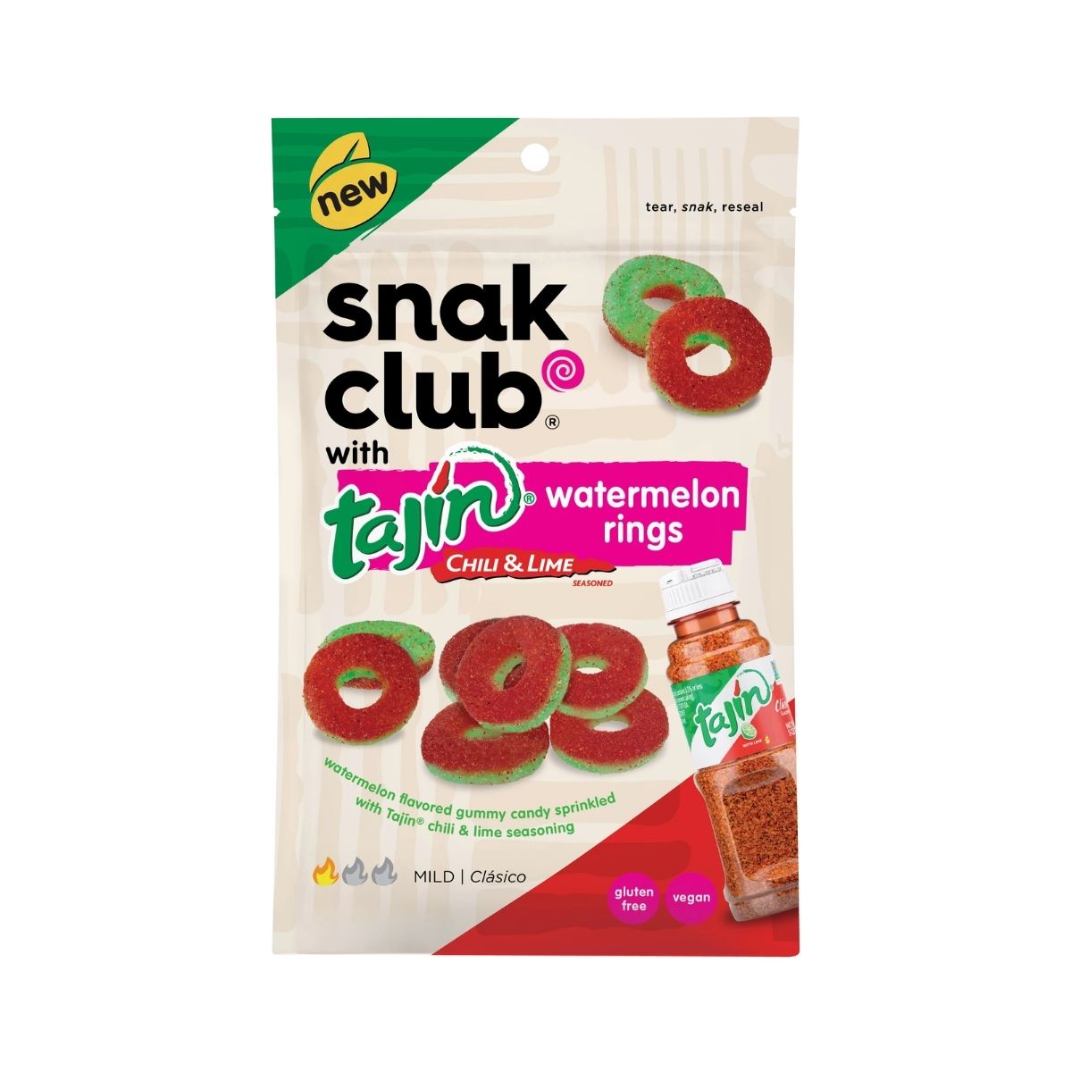 SC 057-SC TAJÍN WATERMELON RINGS - GOMITAS CON TAJÍN DE SANDÍA - SNAK.CLUB - Compralo en Calvbrunnen