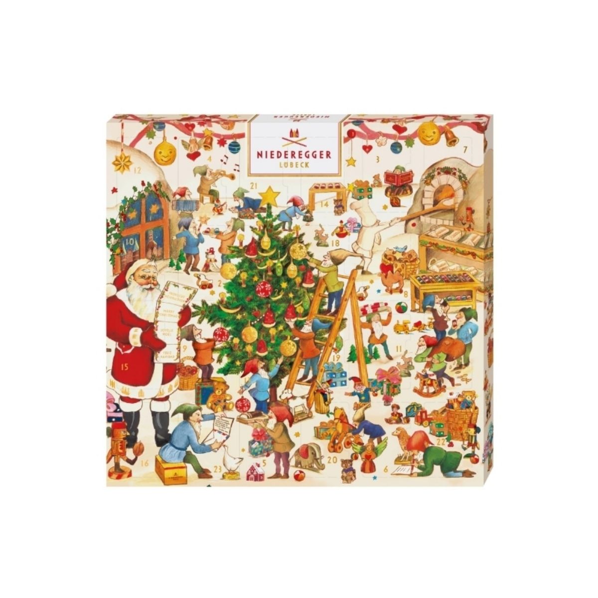 NR 01W-NR 168G MARZIPAN ADVENTKALENDAR - CALENDARIO DE ADVIENTO DE MAZAPAN - NIEDEREGGER - Compralo en Calvbrunnen