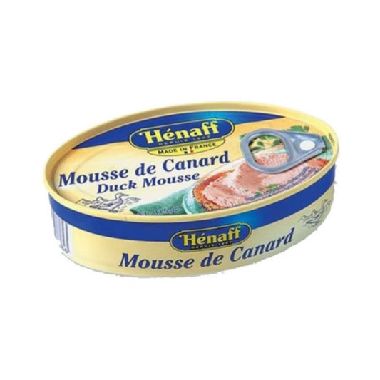 HF 07-HF MOUSSE DE CANARD - PATÉ DE PATO - LATA OVALADA - HENAFF - Compralo en Calvbrunnen