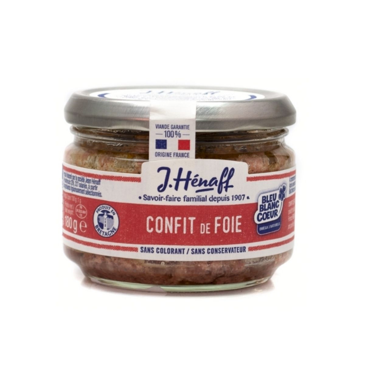 HF 12-HF CONFIT DE FOIE Á LA FINE CAMPAGNE - PATÉ DE HÍGADO DE PATO - HENAFF - Compralo en Calvbrunnen