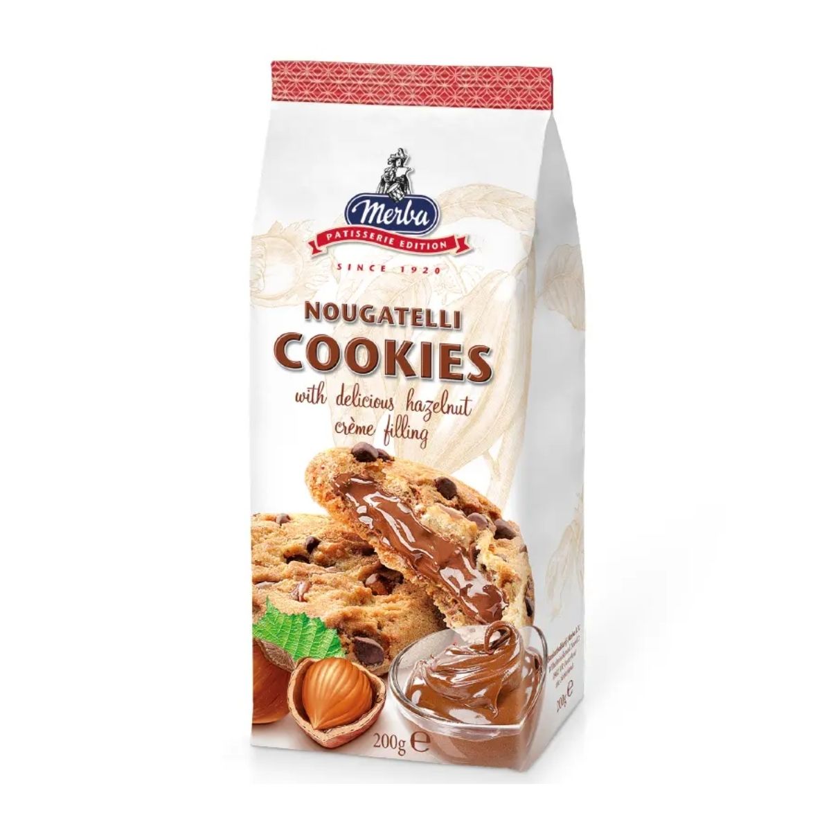 MR 02-MR NOUGATELLI COOKIES - GALLETAS CON RELLENO DE CREMA DE AVELLANAS - MERBA - Compralo en Calvbrunnen