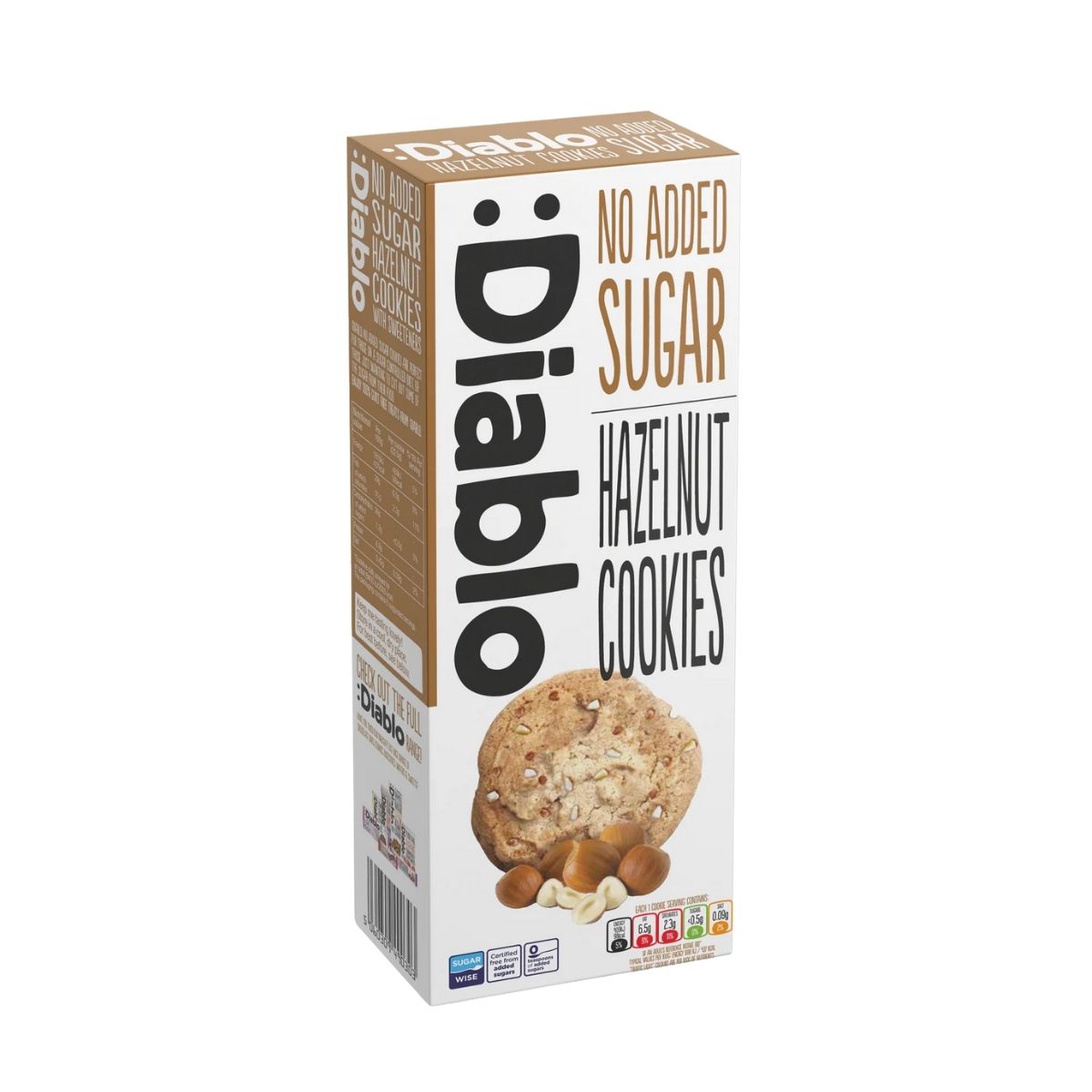 DI 035-DI 135G SUGAR FREE HAZELNUT COOKIES - GALLETAS CON AVELLANAS SIN AZÚCAR - DIABLO - Compralo en Calvbrunnen