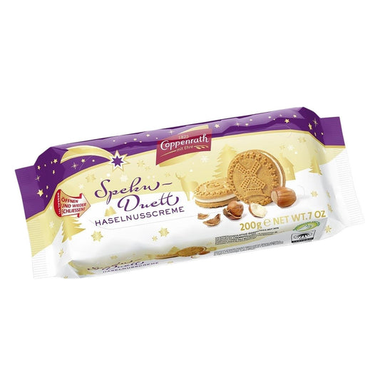 CP 098-CP 200G SPEKU DUETT HAZELNUSSCREME - GALLETAS DE ESPECIAS CON RELLENO DE CREMA DE AVELLANAS