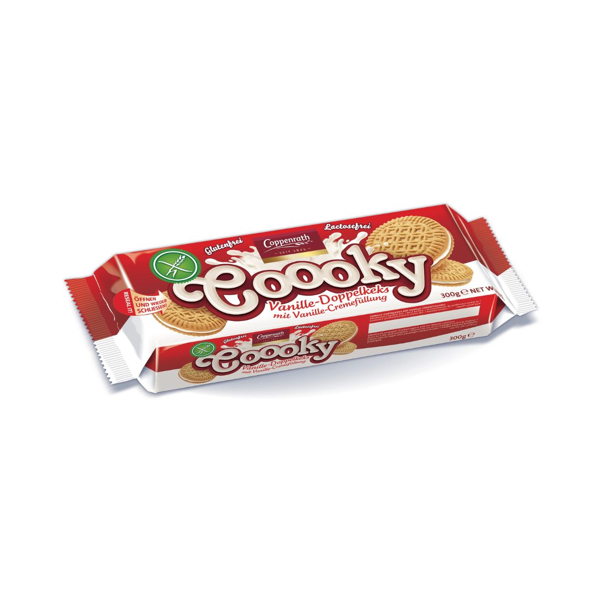 CP 013-CP 300G COOOKY VANILLE GLUTEN AND LACTOSE FEE - GALLETAS CON VAINILLA SIN LACTOSA Y SIN GLUTEN - COPPENRATH - Compralo en Calvbrunnen