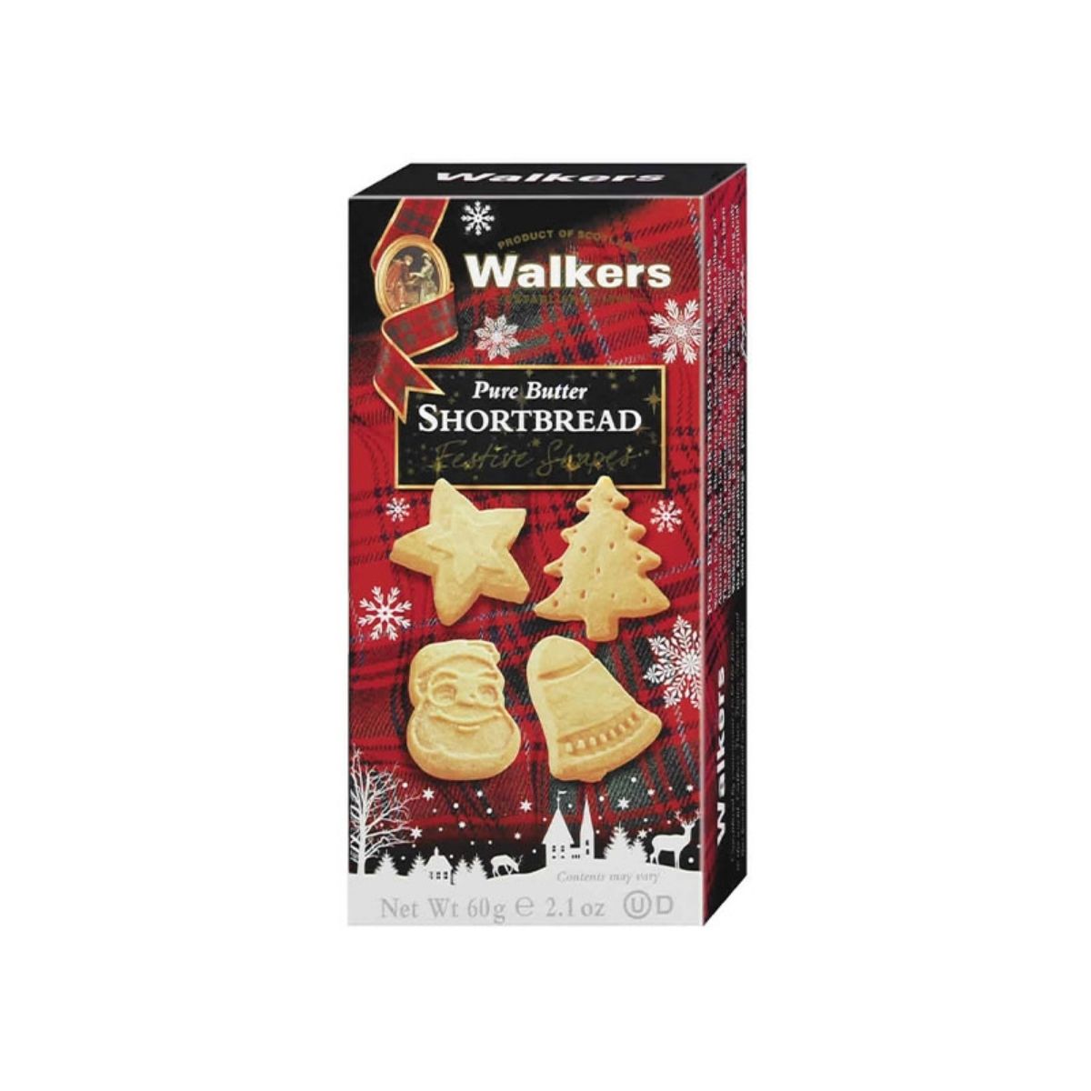 WA 031-FESTIVE SHAPES CARTON - GALLETAS DE MANTEQUILLA - WALKERS - Compralo en Calvbrunnen