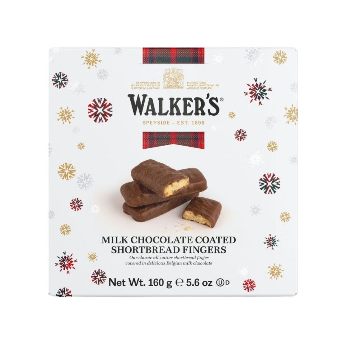 WA 10W-WA 160G MILK CHOCOLATE COATED SHORTBREAD FINGERS - GALLETAS DE MANTEQUILLA CUBIERTAS EN CHOCOLATE CON LECHE