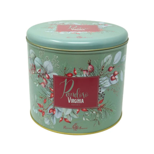 AV 06-AV LOW BAKE PANETTONE IN GREEN BON-BOM WRAP - PANETTONE EN EMPAQUE DE DULCE - AMARETTI.VIRGINIA - Compralo en Calvbrunnen
