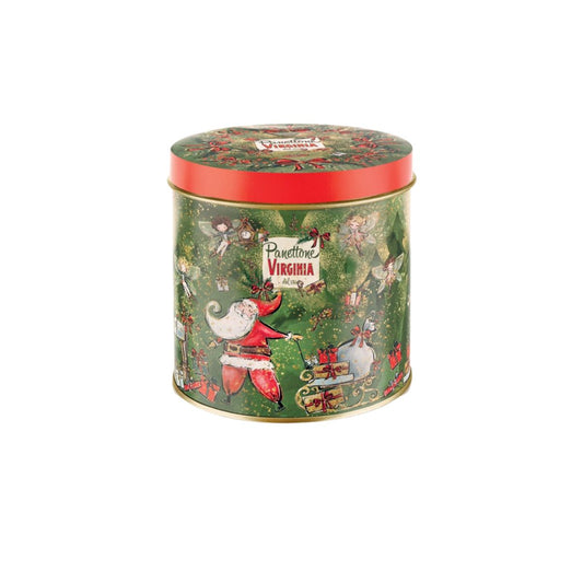 AV 13-AV MINI TALL BAKED PANETTONE - ROUND TIN - MINI PANETTONE TRADICIONAL EN LATA - AMARETTI.VIRGINIA - Compralo en Calvbrunnen