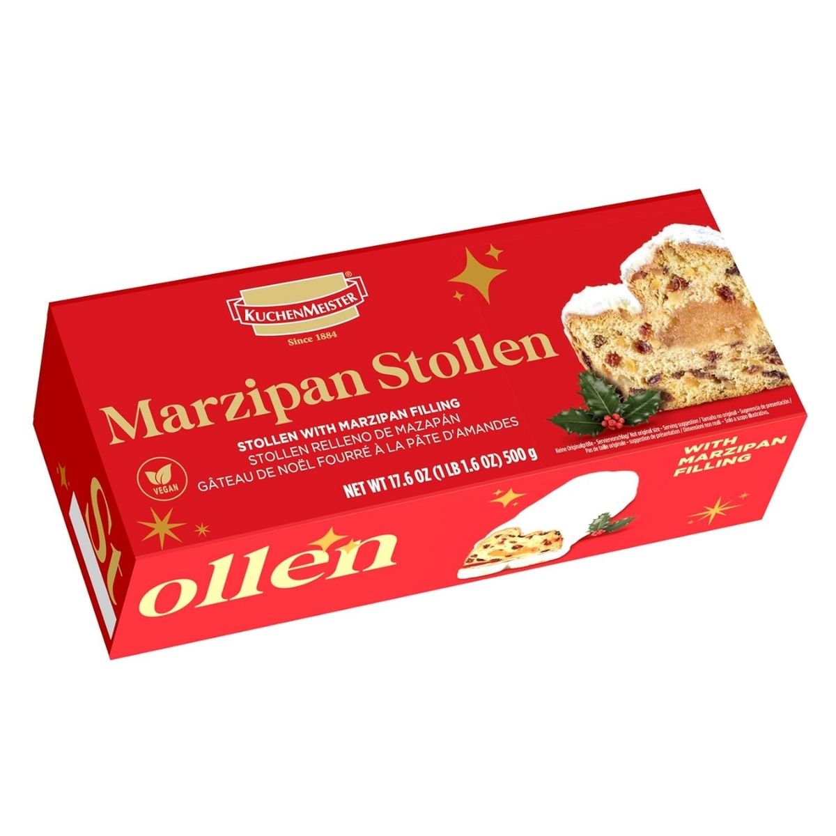 KM 04W-KM 500G - MARZIPAN STOLLEN - PASTEL NAVIEÑO CON MAZAPAN - KUCHENMEISTER - Compralo en Calvbrunnen