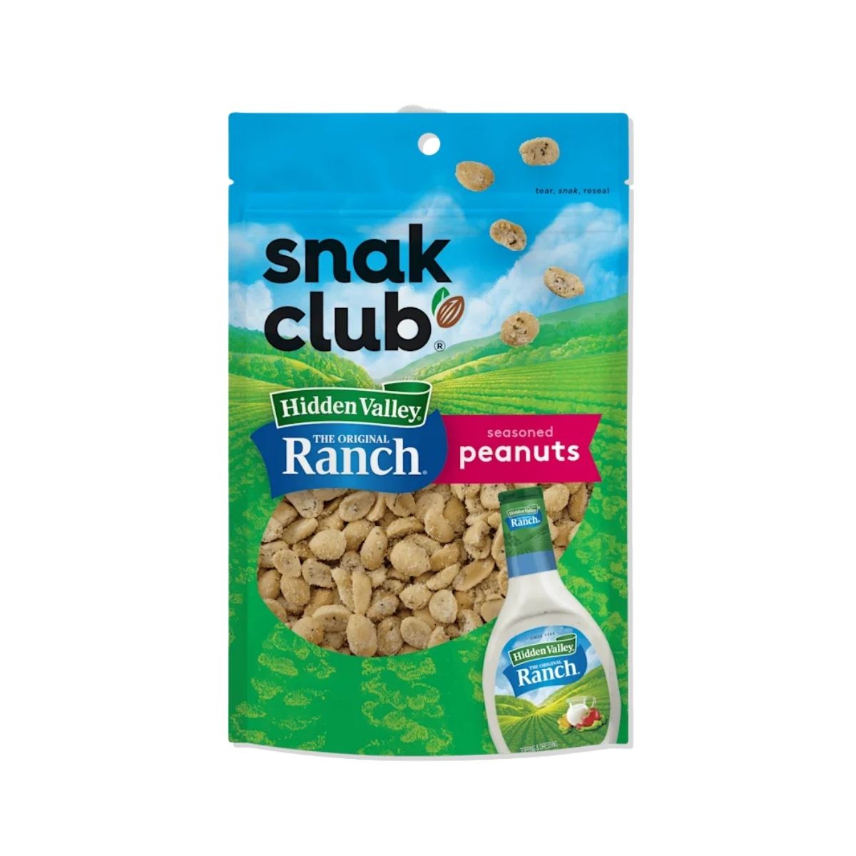 SC 070-SC HIDDEN VALLEY RANCH PEANUTS - MANÍ CON ADEREZO RANCH - SNAK.CLUB - Compralo en Calvbrunnen