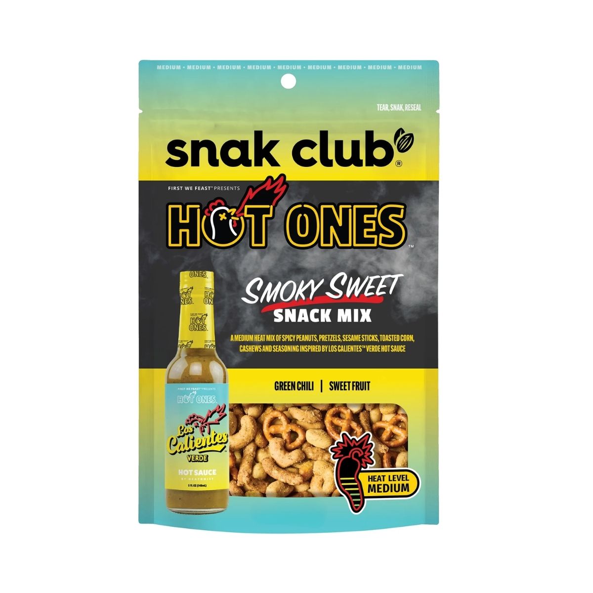 SC 081-SC HOT ONES SMOKY SWEET SNACKS MIX MEDIUM - SNACKS MIXTOS CON PICANTE MEDIO - SNAK.CLUB - Compralo en Calvbrunnen