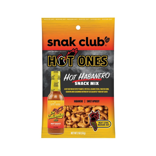 SC 082-SC HOT ONES HOT ABANERO SNACKS MIX MEDIUM HOT - SNACKS MIXTO CON PICANTE MEDIO ALTO - SNAK.CLUB - Compralo en Calvbrunnen