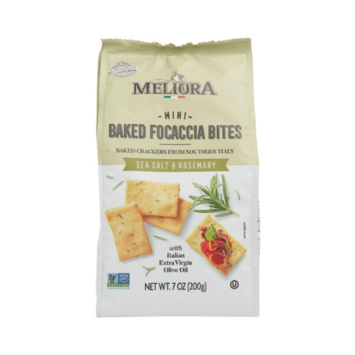 CM 46-CM 180G BAKED FOCACCIA BITES SALE E ROSMARINO - PAN TOSTADO CON ROMERO Y SAL - CASA.MILO - Compralo en Calvbrunnen
