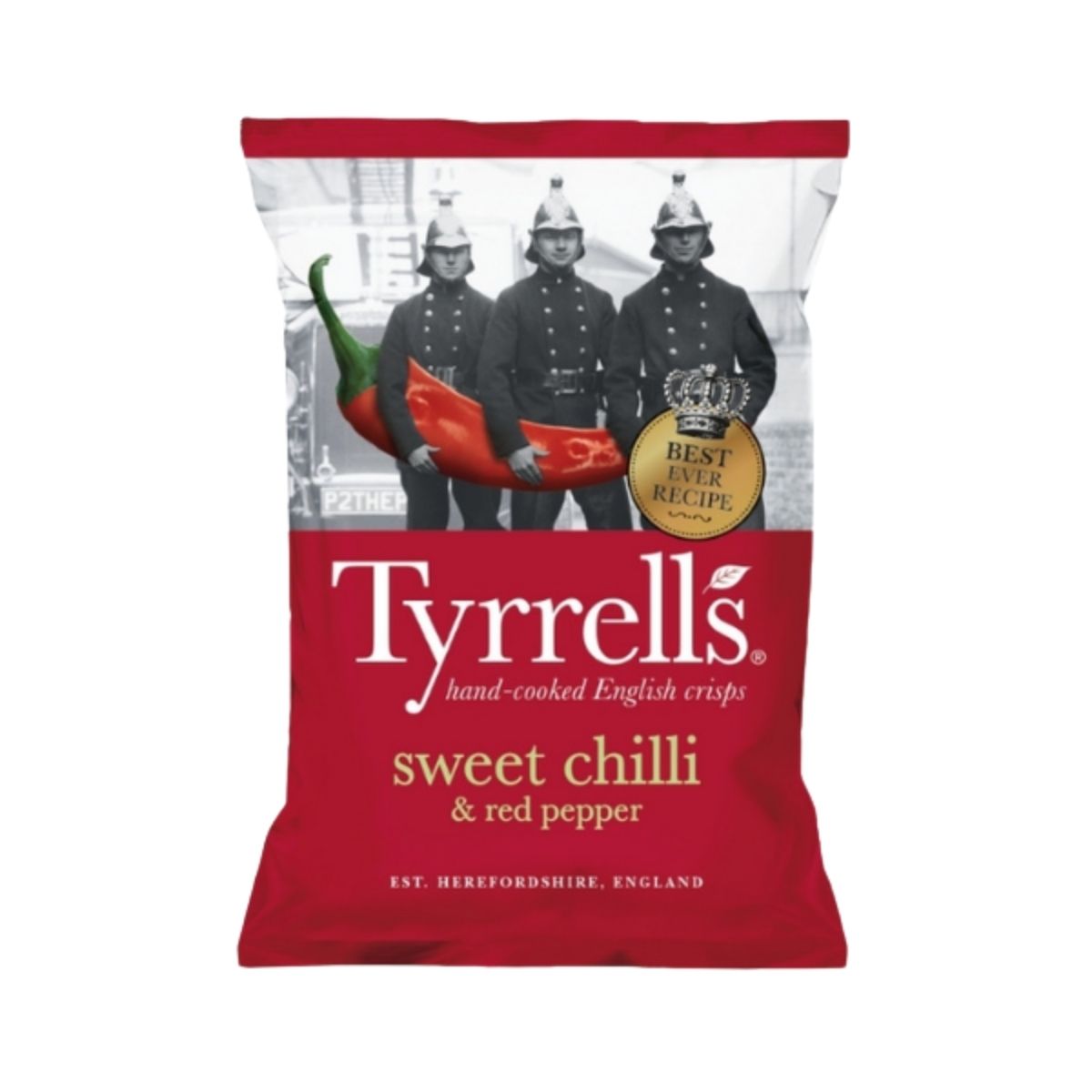 TS 03-TS POTATO CRISP SWEET CHILI - PAPALINAS CON SABOR A CHILE DULCE - TYRRELLS - Compralo en Calvbrunnen