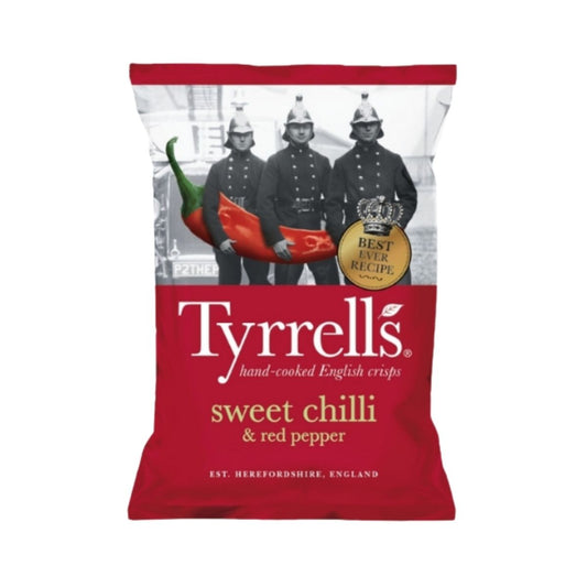 TS 03-TS POTATO CRISP SWEET CHILI - PAPALINAS CON SABOR A CHILE DULCE - TYRRELLS - Compralo en Calvbrunnen
