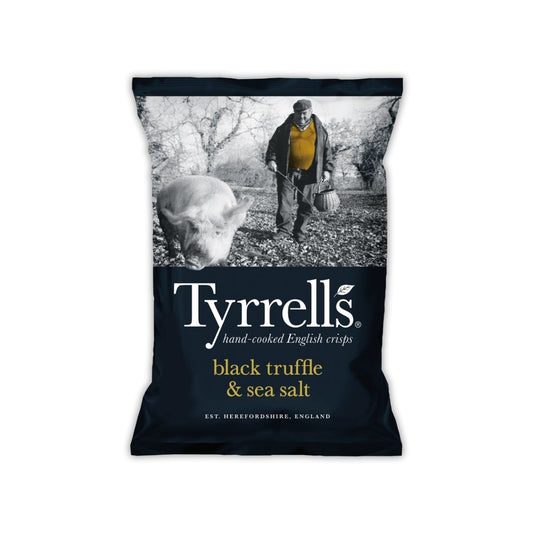 TS 08-TS POTATO CRISP BLACK TRUFFLE & SEA SALT - PATATA CON TRUFAS Y SAL MARINA - TYRRELLS - Compralo en Calvbrunnen